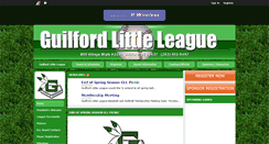Desktop Screenshot of guilfordlittleleague.org